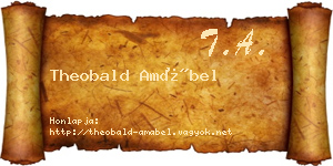 Theobald Amábel névjegykártya